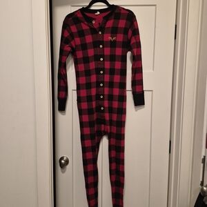 Millie & MoosePlaid Red and Black Size Xs One Piece Fits Teen /Men Sxm